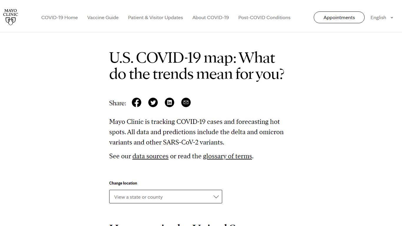 U.S. COVID-19 Map: Tracking the Trends - Mayo Clinic